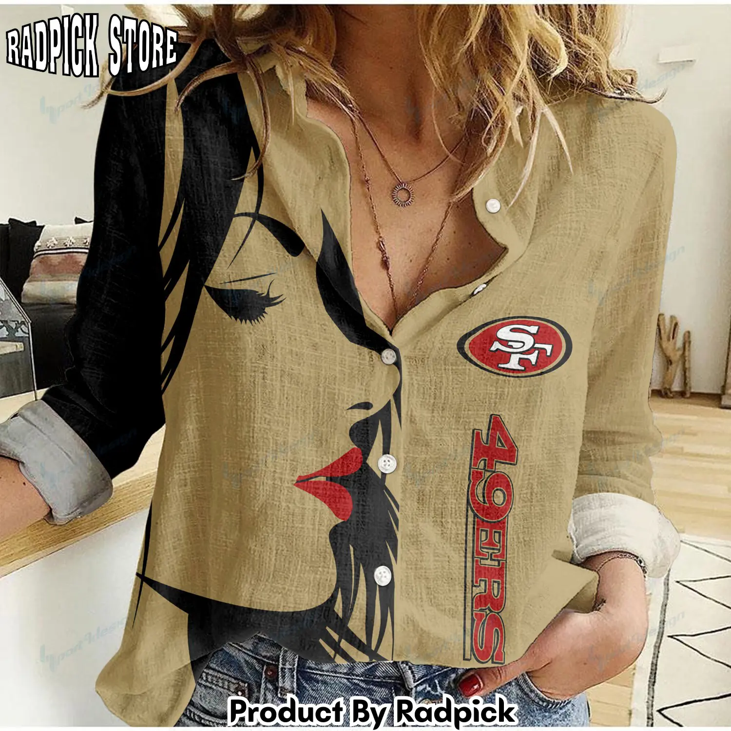 Radpick san francisco 49ers woman shirt rp662169